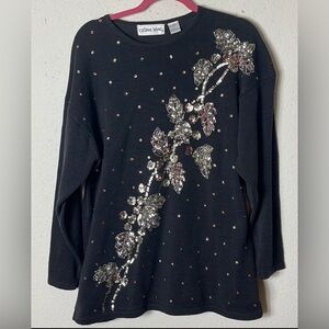 Vintage 80/90 Celina Yang Sequined Sweater Large